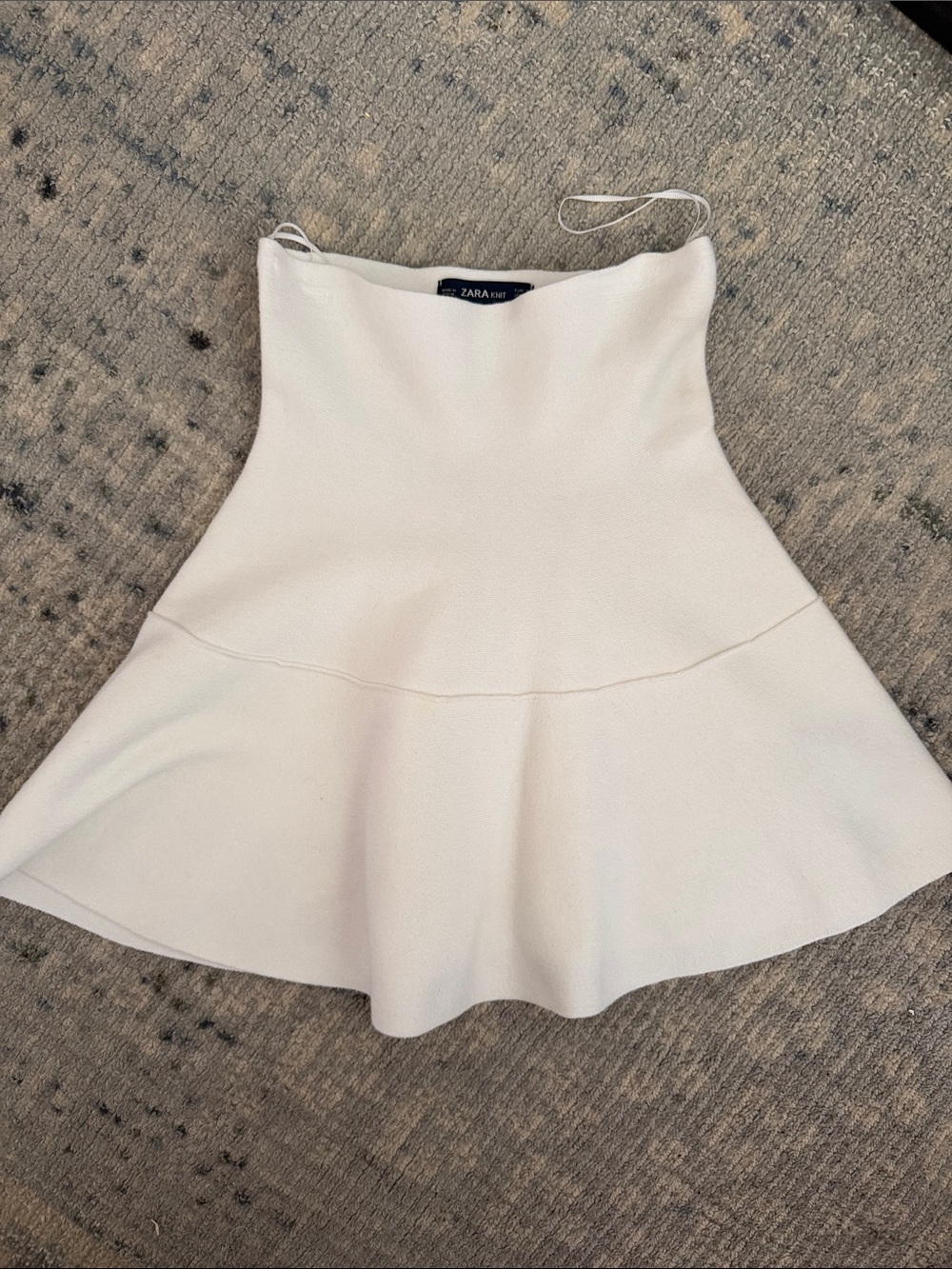 Zara Cream Circle Skirt